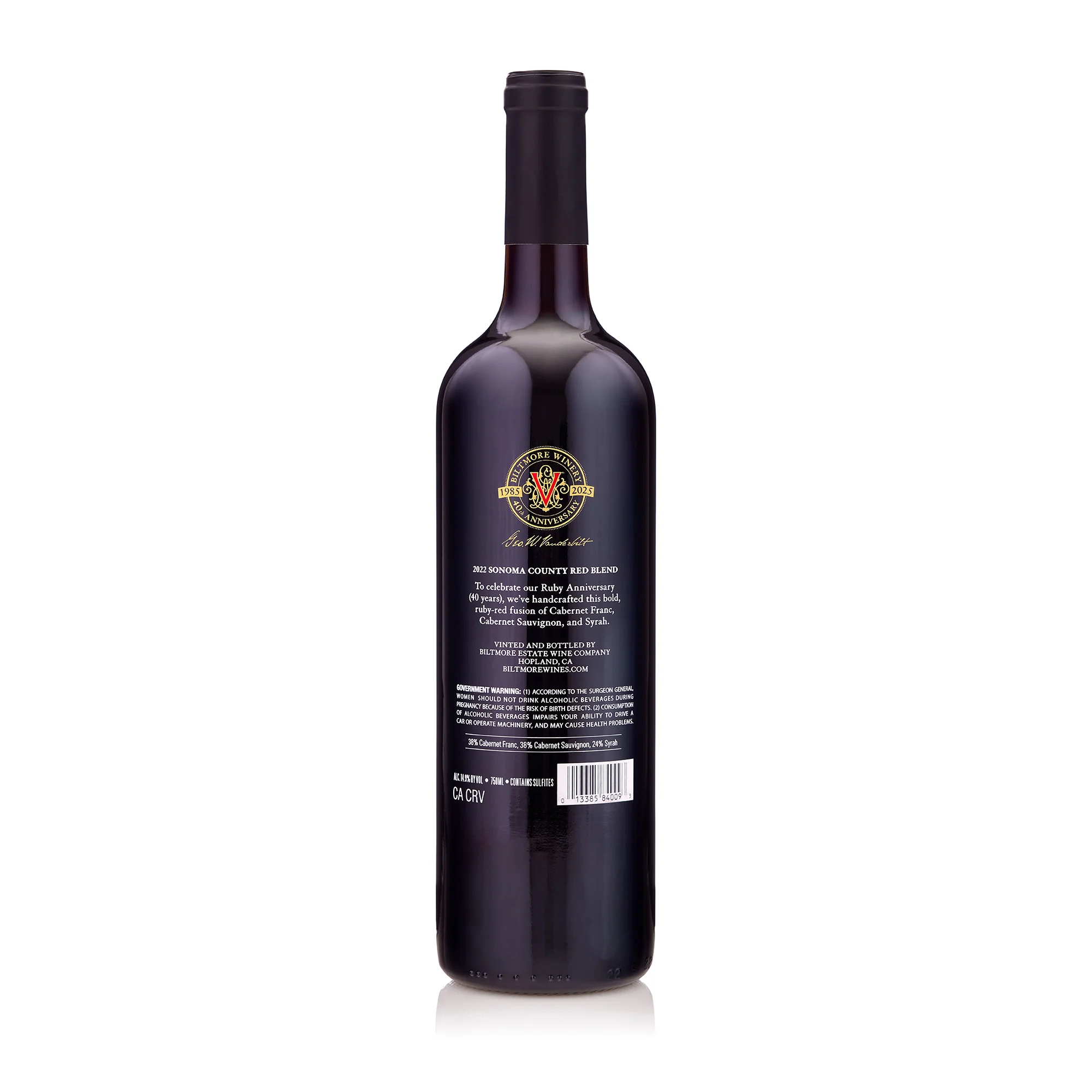 40th Anniversary Release Sonoma County Red Blend - Image 2