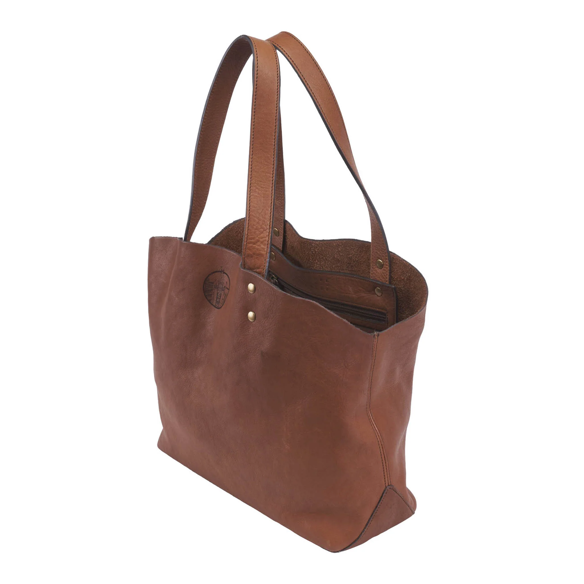 Biltmore® Grown Umber Leather Tote - Image 3