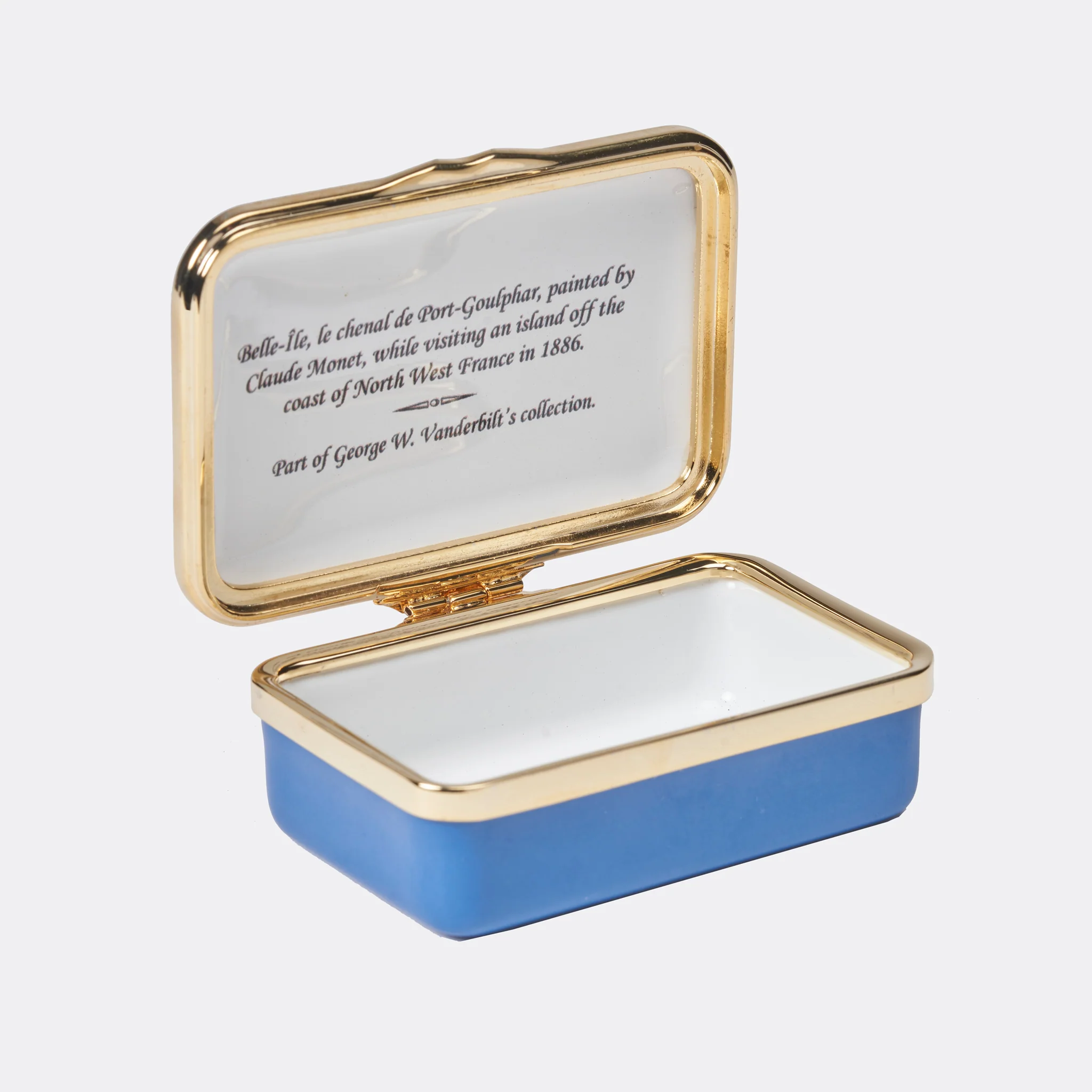 Biltmore® Blue Enamel Box by Halcyon Days - Image 2