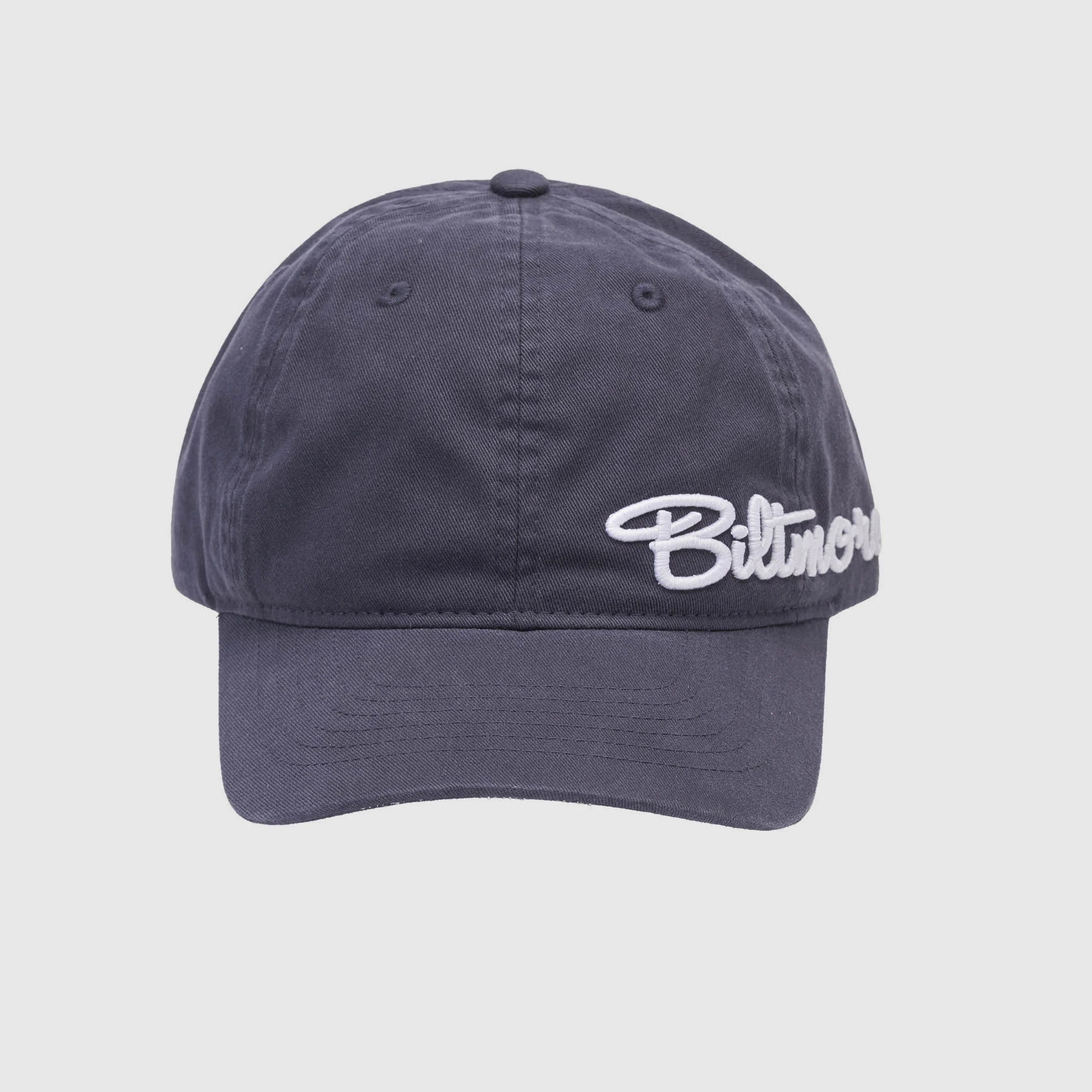 Biltmore Hat – Navy Blue, White Script - Image 2