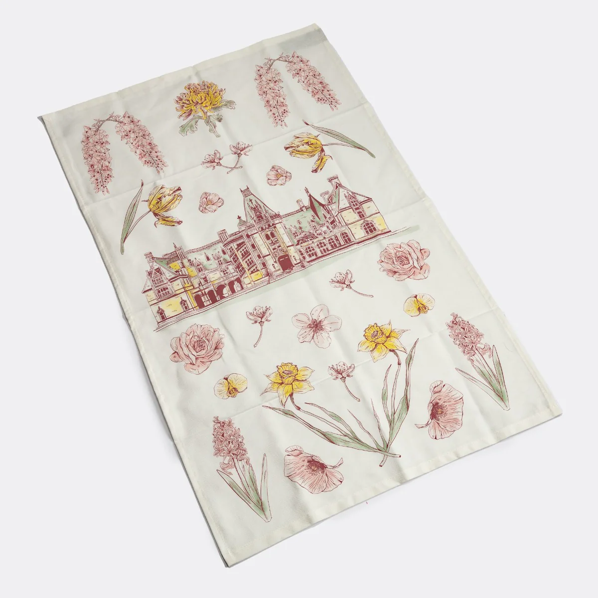 Biltmore House No. 4 Tea Towel by Victoria Eggs