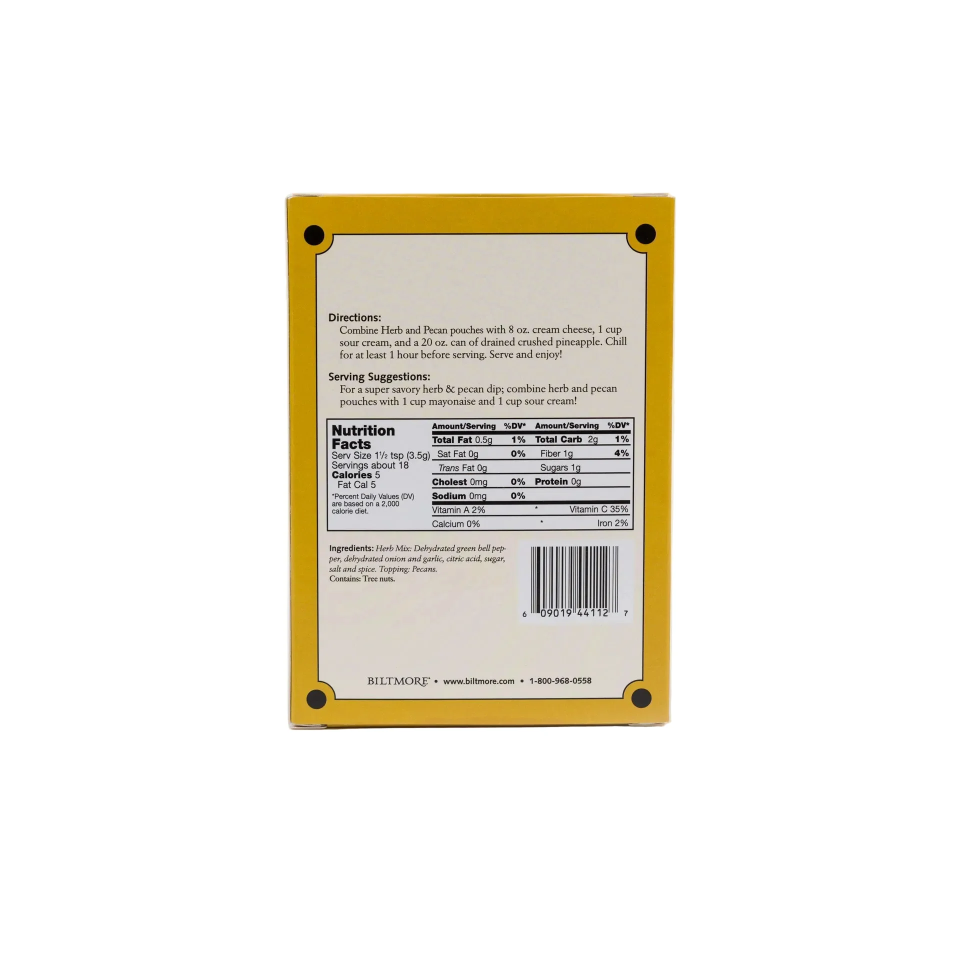 Biltmore® Pineapple Pecan Dip Mix - Image 2
