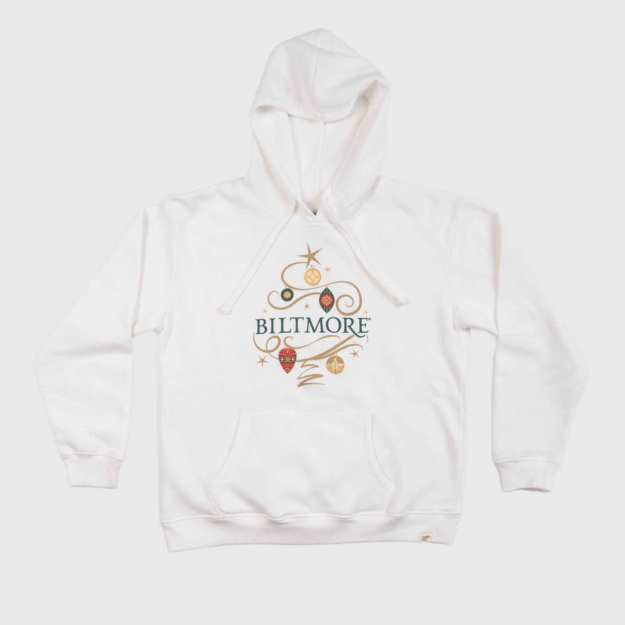Christmas at Biltmore Fleece Hoodie in Ivory
