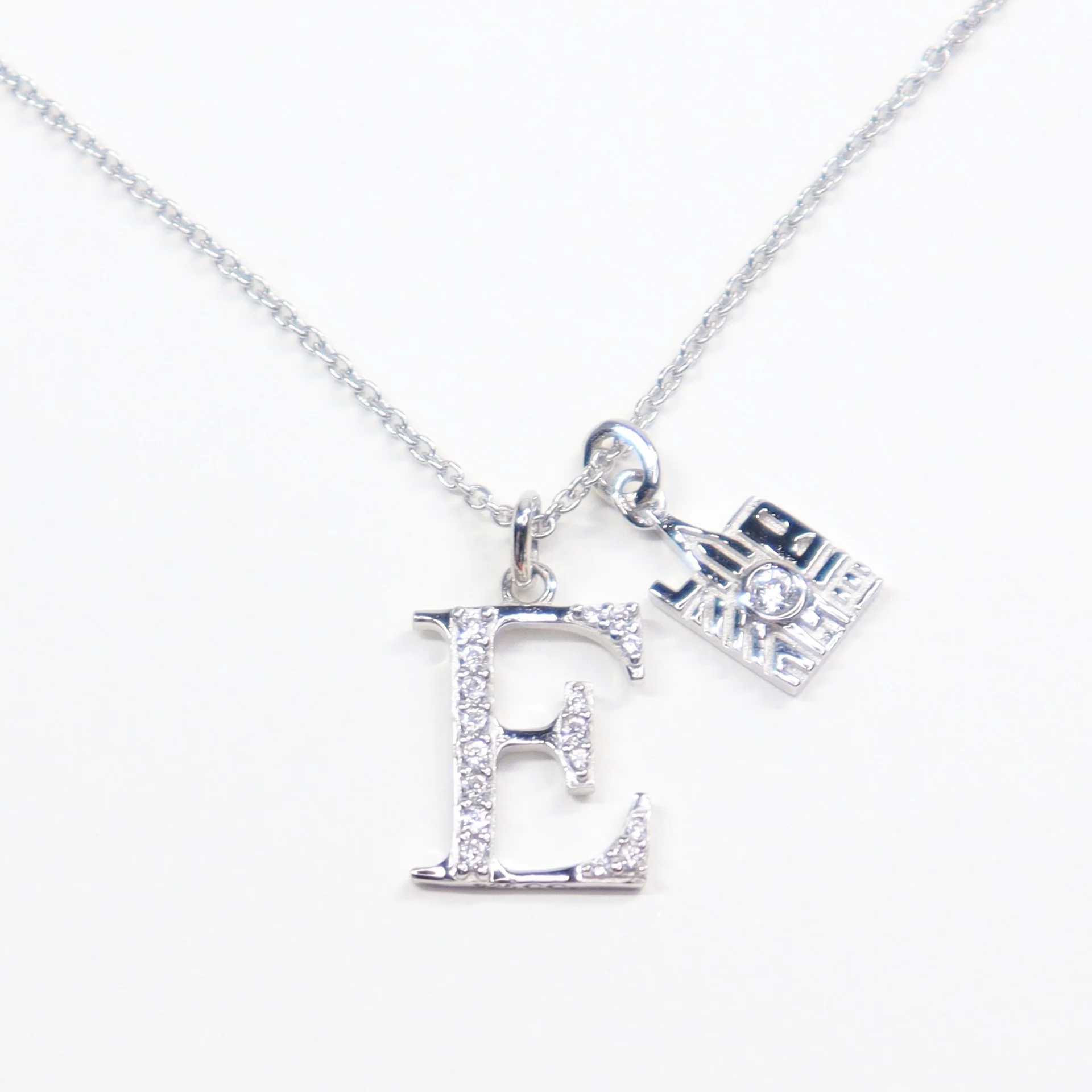 CRISLU Sparkling Initial E Charm