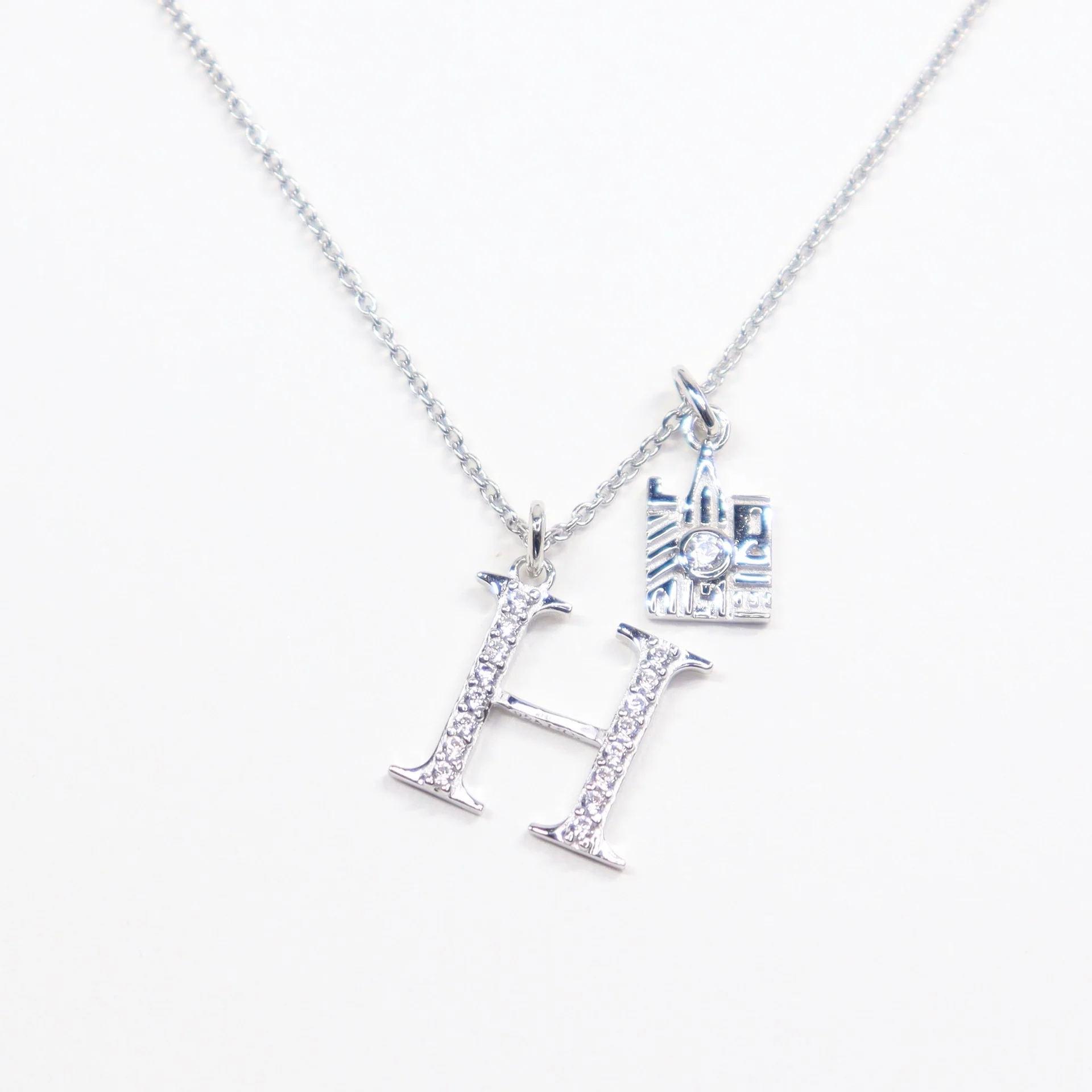 CRISLU Sparkling Initial H Charm