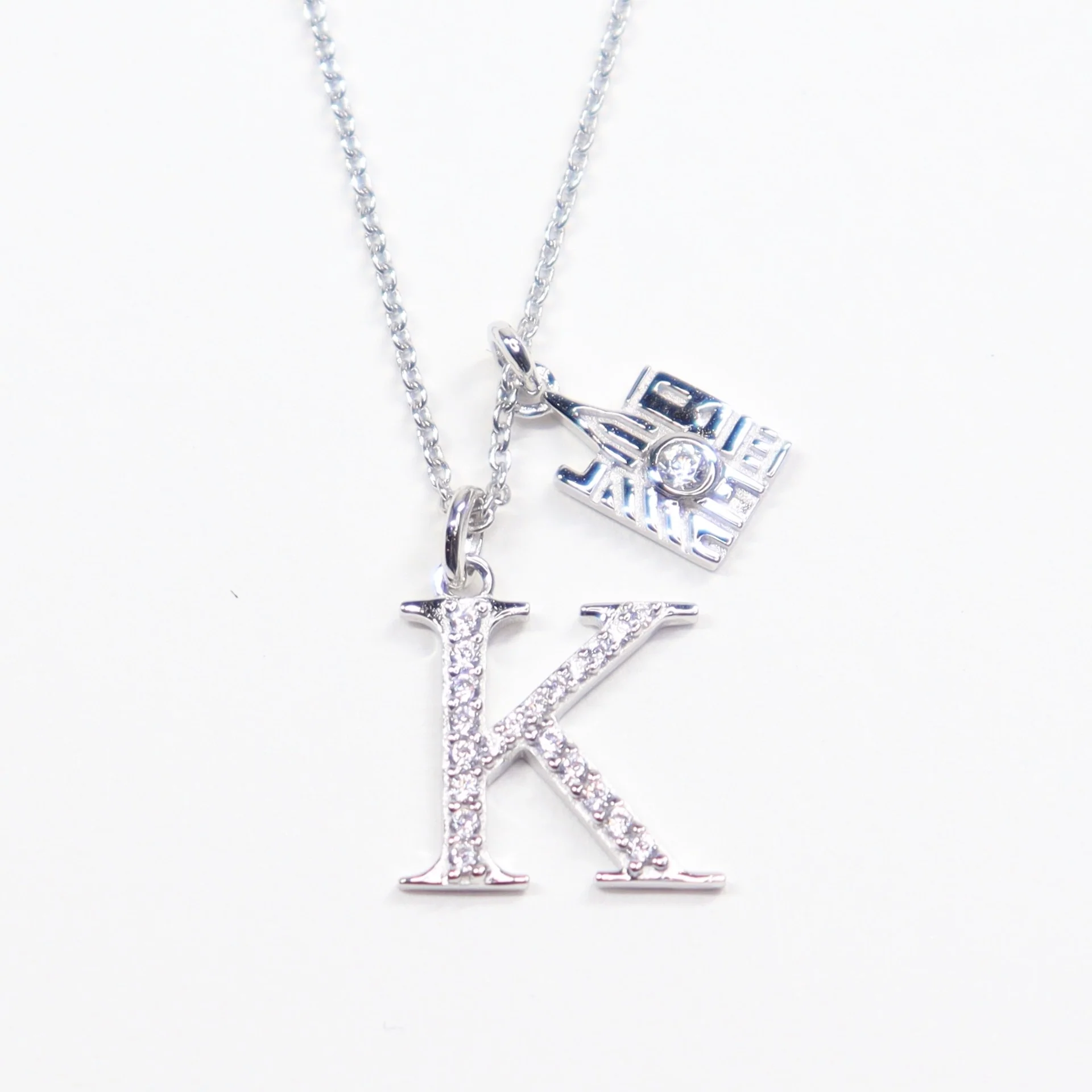 CRISLU Sparkling Initial K Charm