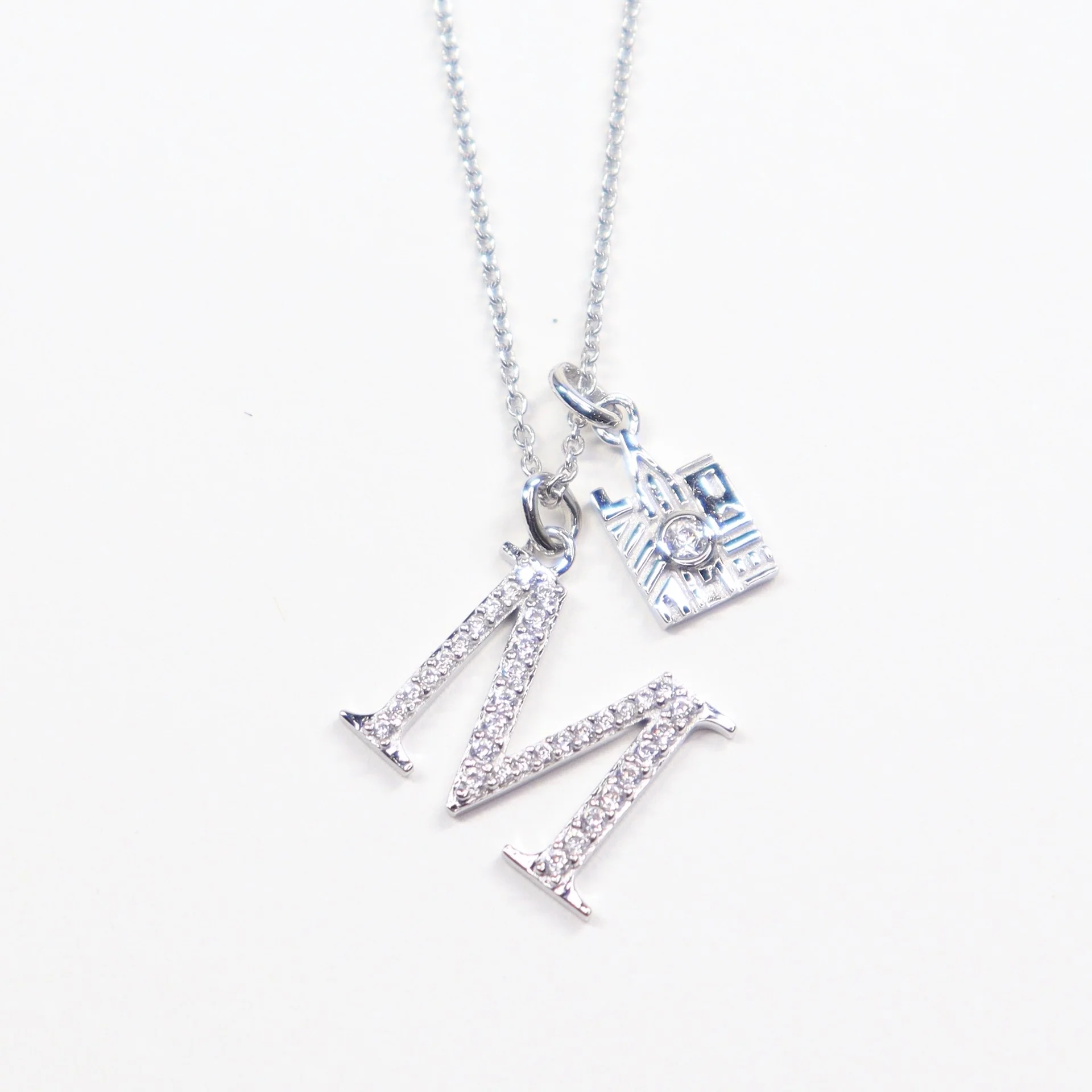 CRISLU Sparkling Initial M Charm