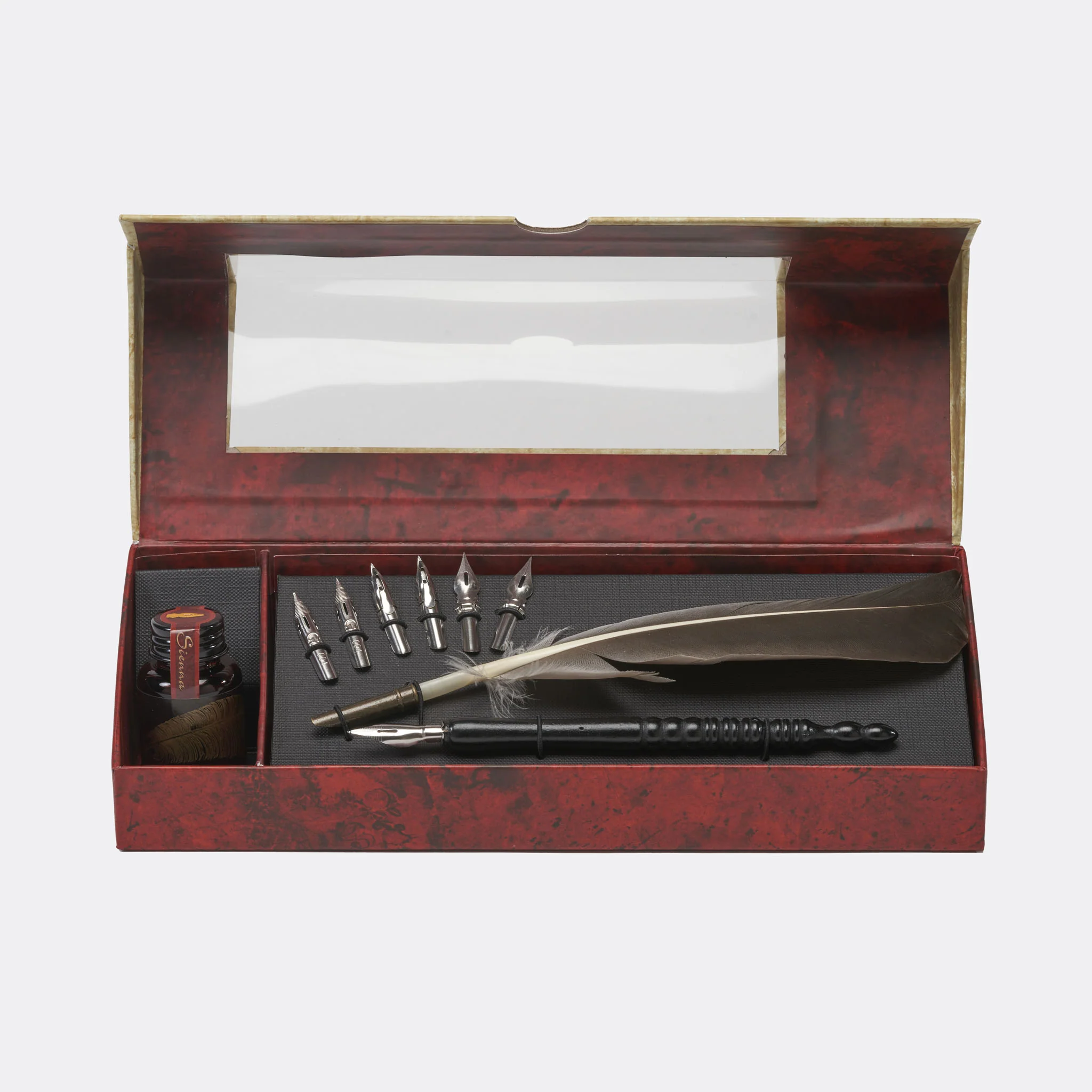 Feather Quill Pen Set with Ink