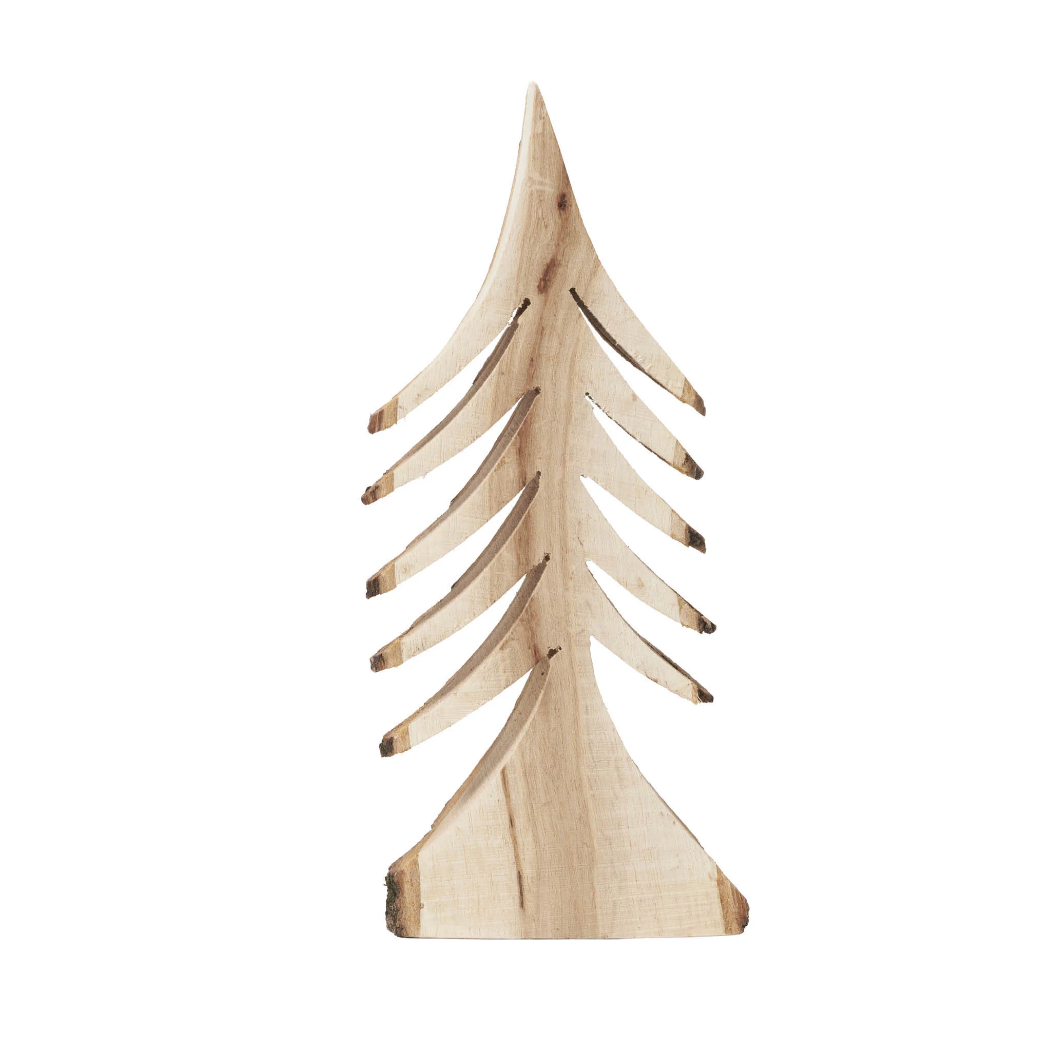 Hand-Carved Wood Tree - Image 3