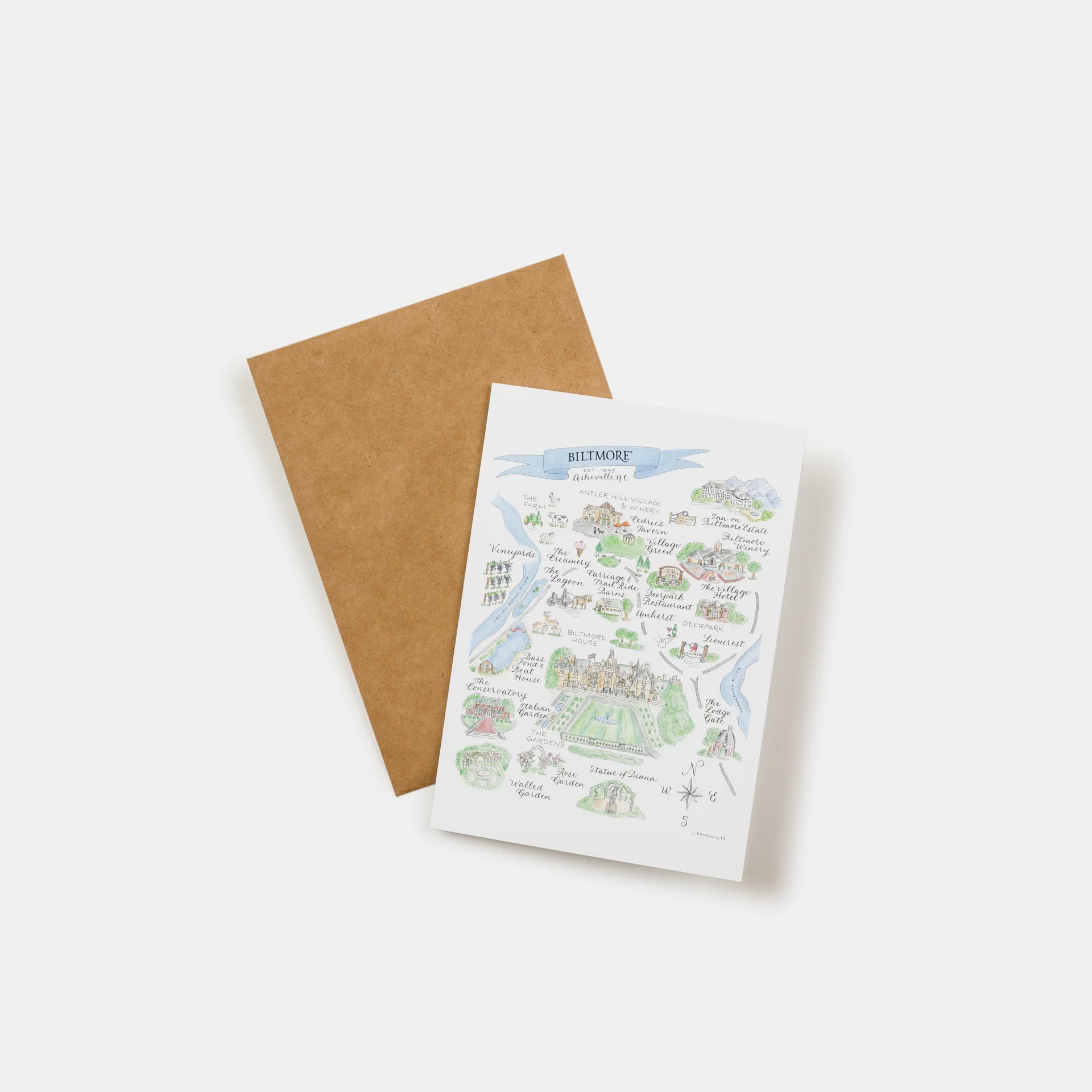 Hand-Lettered Biltmore&reg; Map Card - Image 3