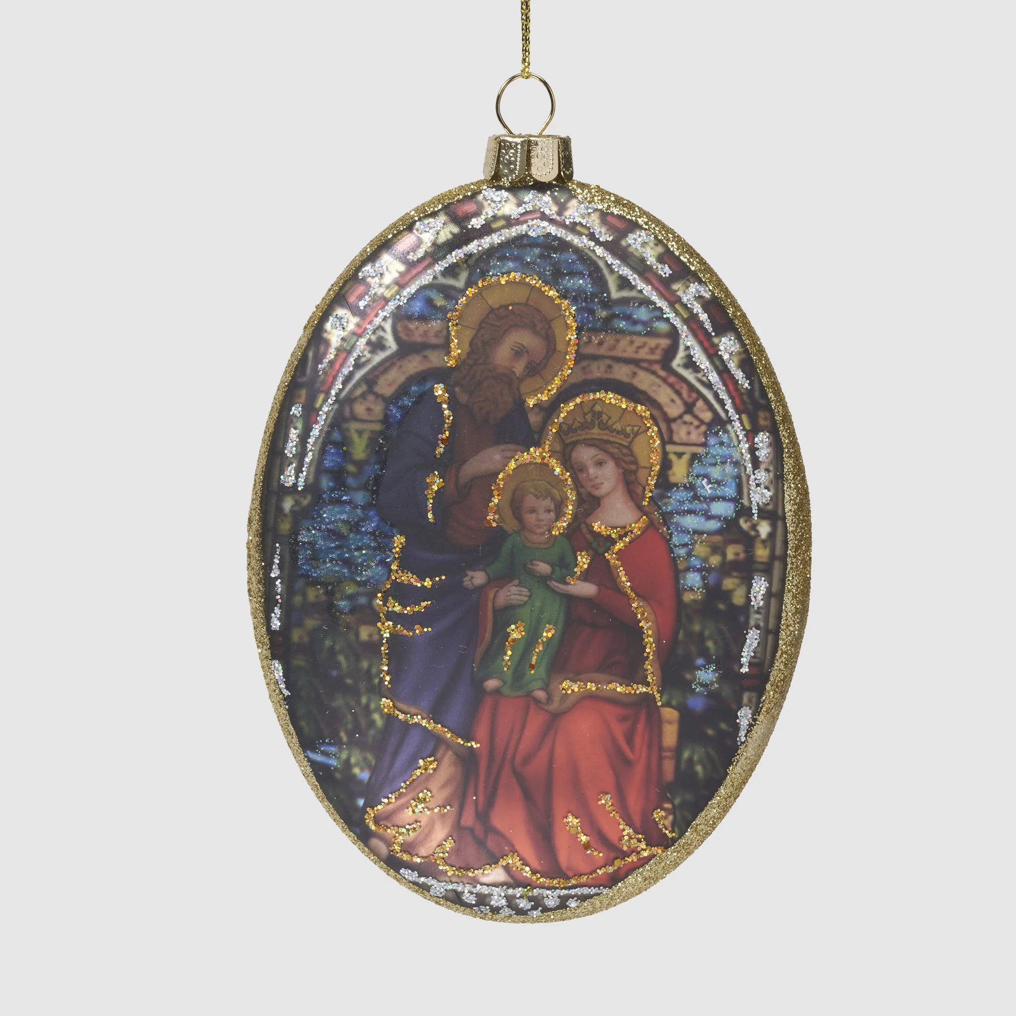 Holy Family Glass Ornament – Tapestry Gallery Collection - Image 3