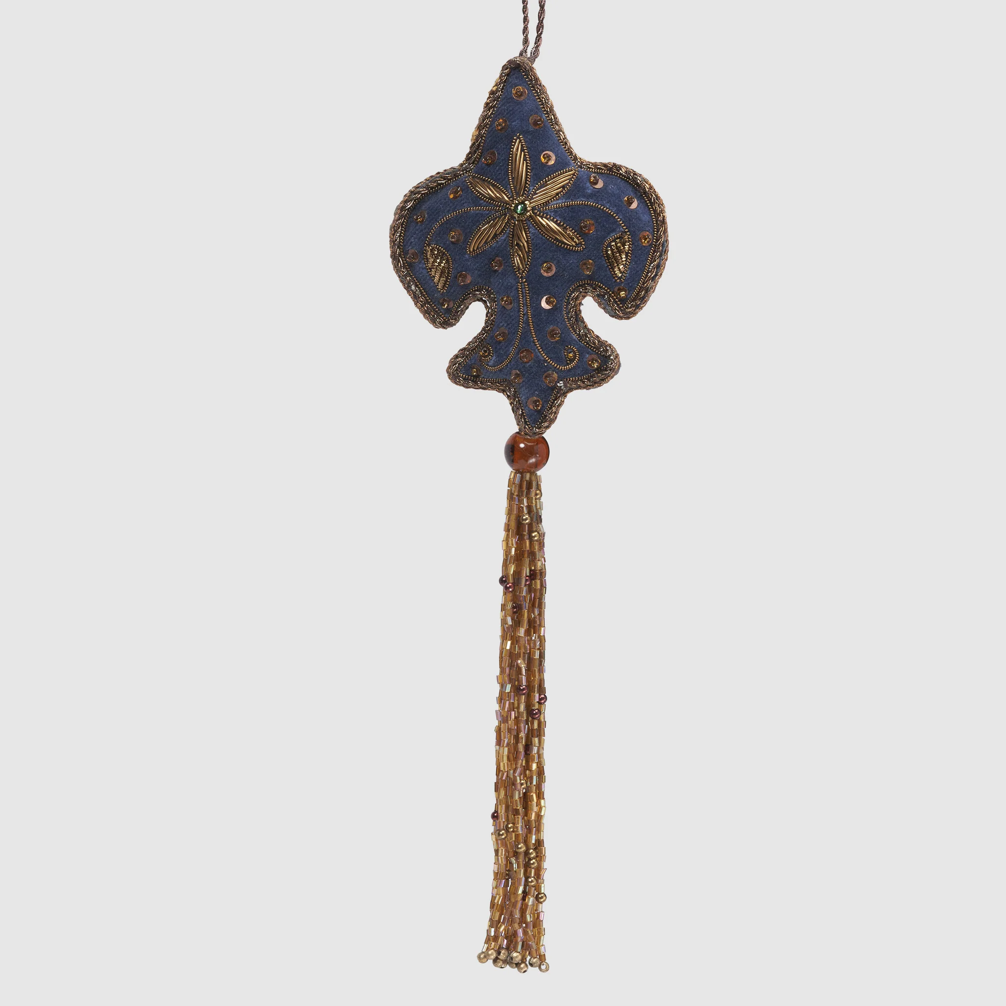 Velvet Fleur-de-Lis Tassel Ornament – Tapestry Gallery Collection
