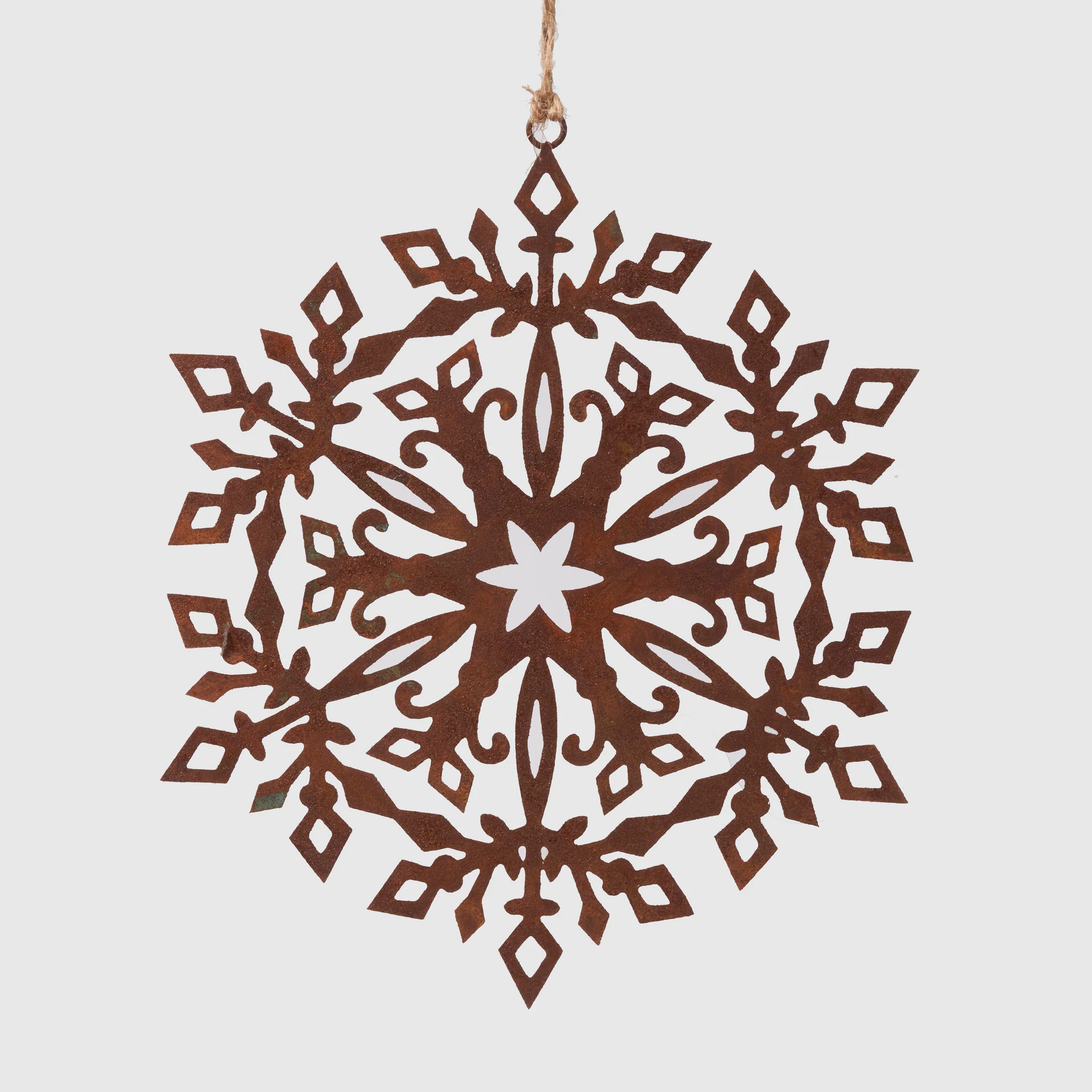 Rustic Snowflake Ornament – Inspired by the Oak Sitting Room