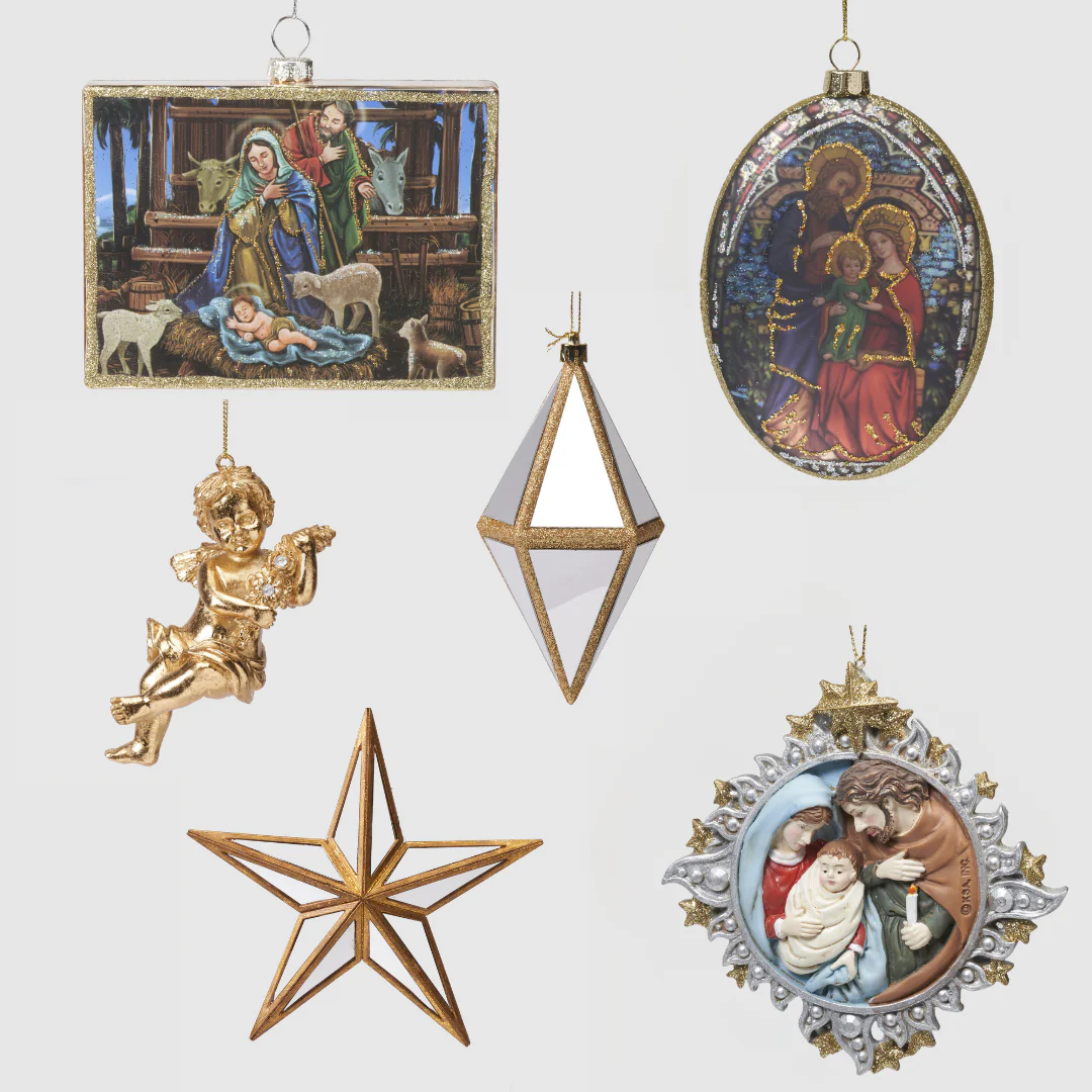 Tapestry Gallery Christmas Ornament 6-Piece Set